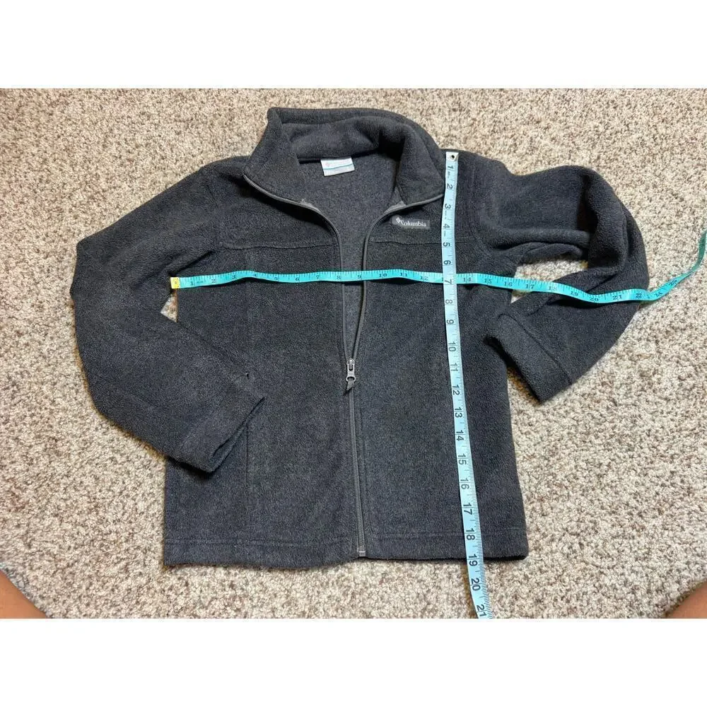 COLUMBIA Boys zip up Hoodie/Sweatshirt/Fleece, size 10-12; Dark Gray